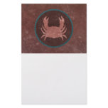 Red Crab Blue Ring Stationery