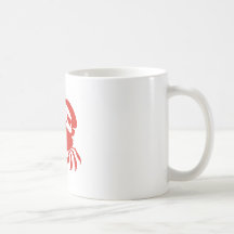 Red Crab Logo Coffee Mug