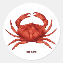 Red Crab (Pacific) Stickers