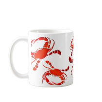 Red Crab Parade mugs