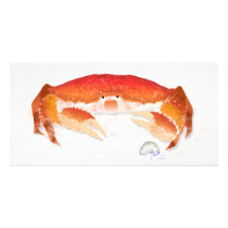 Red Crab Photo Card
