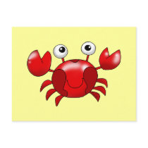Red crab postcards
