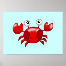 Red crab poster