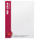 Red Crab red Letterhead