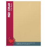 Red Crab sand Letterhead
