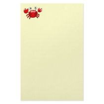 Red crab stationery