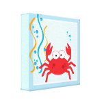 Red Crab Under The Sea Canvas Art Print Canvas Print