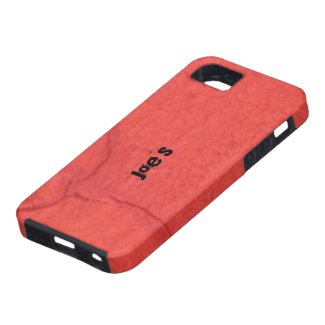 Red Cracked Wood iPhone 5 Cover