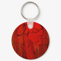 Red Creole Rain keychains by haitianart Red Creole Rain keychains