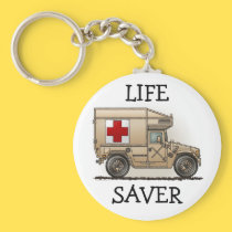 Red Cross Military Ambulance Keychain keychains