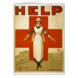Red Cross Nurse Help Advertisement World War 2 Cards