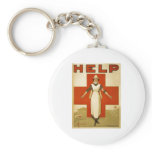 Red Cross Nurse Help Advertisement World War 2 Key Chain