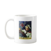 Red Cross Poster - Nurse at the Helm Coffee Mugs