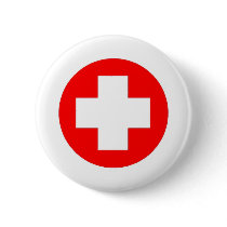 Red Cross Products & Designs! Pinback Button