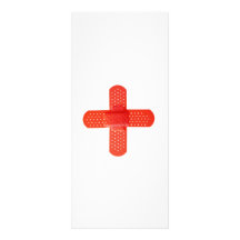 Red cross rack card