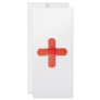Red cross rack card