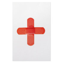 Red cross stationery design