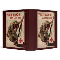 Red Cross Your Blood Can Save Him Binder