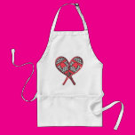 Red Crossed Snowshoes Aprons