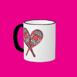Red Crossed Snowshoes Mug