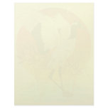 Red Crowned Crane and Setting Sun Letterhead