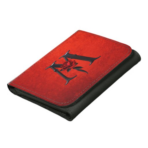 RED CRUSHED VELVET DESIGNER WALLET