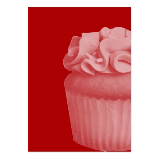 Red Cupcake Business Cards (front side)