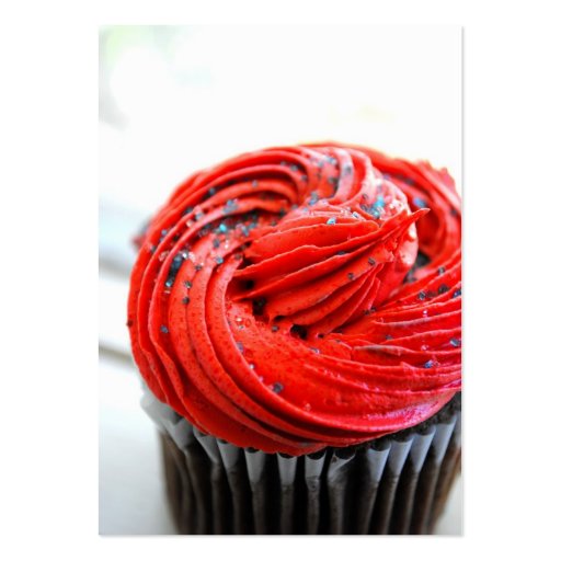 Red Cupcake Photograph Business Cards