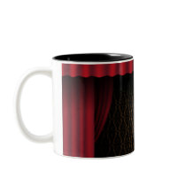 Red Curtain Coffee Mugs