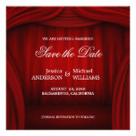 Red Curtain - Save the date announcement
