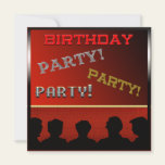 Red Customized Birthday Party Invitations