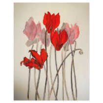 Red Cyclamens letterhead