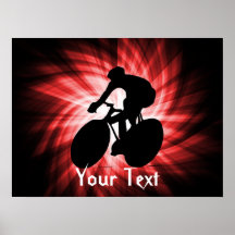 Red Cycling Poster