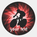 Red Cycling Sticker