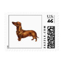 Red Dachshund postage by kokobaby Red Dachshund postage