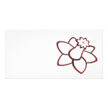 Red Daffodil Customized Photo Card