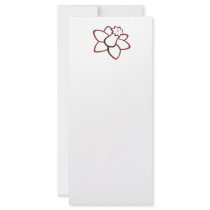 Red Daffodil Rack Cards