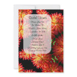 Red Dahlia Floral Bridal Shower Invite Red Dahlia Floral Bridal Shower Invite