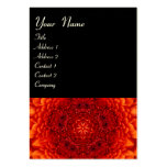 RED DAHLIA  MONOGRAM, red black white Business Card Templates