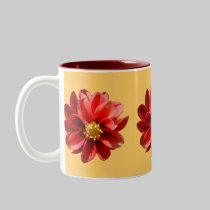 Red Dahlias mugs