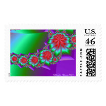 Red Daisy Chain  postage