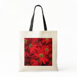 Red Daisy Flower Tote Bag