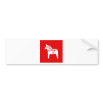 Red Dala Horse Bumper Stickers