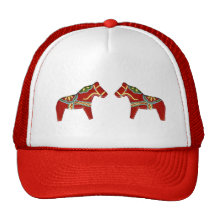 Red Dala Horse Hat