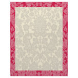 Red Damask Border Custom Letterhead