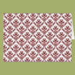 Red Damask Card
