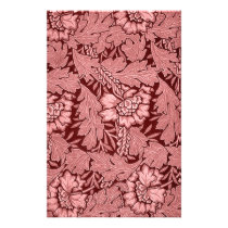 Red Damask Craft Paper stationery