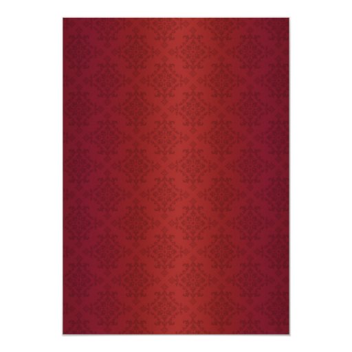 Red Damask Gold Black Tie Corporate Party Custom Invitation