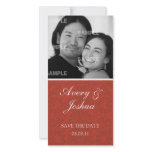 Red Damask Photo Card photo cards