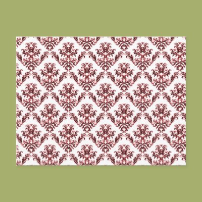 Red Damask Postcard Zazzle_postcard Red Damask Postcard Zazzle_postcard